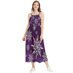 Star Christmas Boho Sleeveless Summer Dress