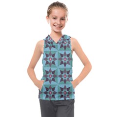 Floral Pattern Floral Motif Kids  Sleeveless Hoodie