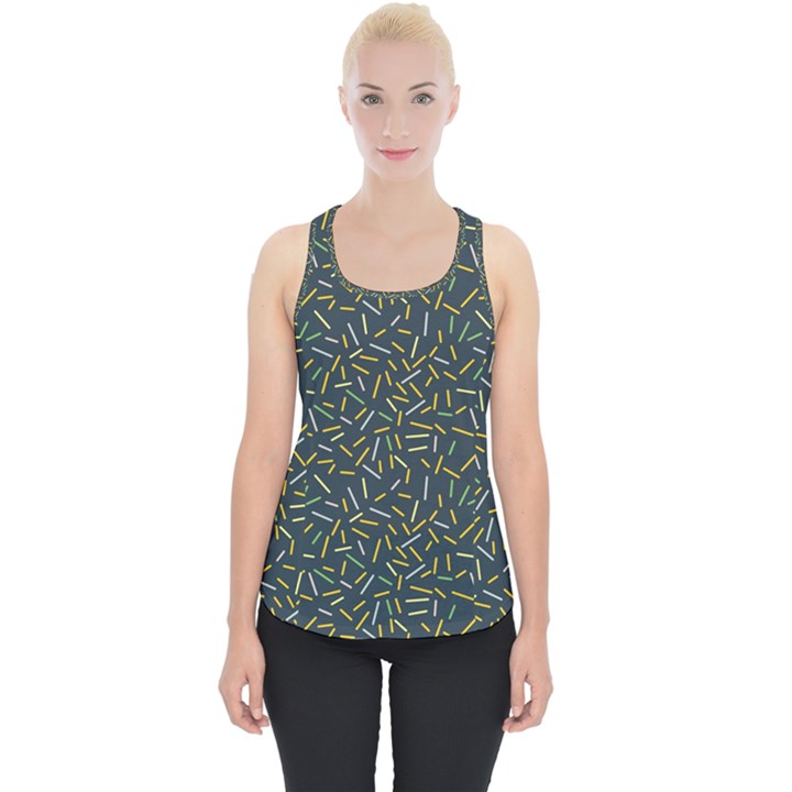 Abstract Pattern Sprinkles Sprinkle Piece Up Tank Top