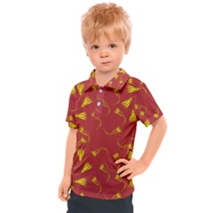 Background Pattern Texture Design Kids  Polo Tee