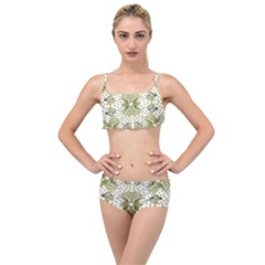 Background Pattern Texture Design Layered Top Bikini Set