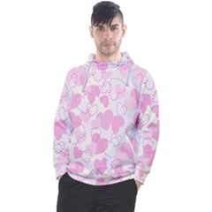 Valentine-background-hearts-bokeh Men s Pullover Hoodie by Zezheshop