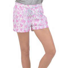 Valentine-background-hearts-bokeh Velour Lounge Shorts