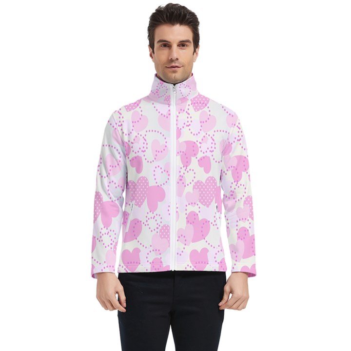 Valentine-background-hearts-bokeh Men s Bomber Jacket