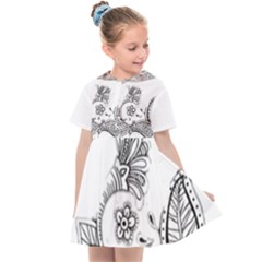 Im Fourth Dimension Black White 28 Kids  Sailor Dress