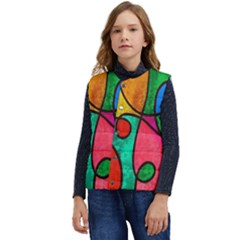 Abstract,e1 Kid s Short Button Up Puffer Vest	 by nateshop
