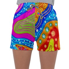 Abstract-tekstur Sleepwear Shorts by nateshop