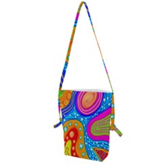 Abstract-tekstur Folding Shoulder Bag by nateshop