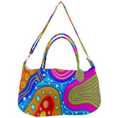 Abstract-tekstur Removal Strap Handbag by nateshop