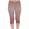 Background-pink Soft Velvet Capri Leggings  View1