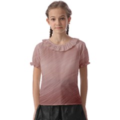 Background-pink Soft Kids  Frill Chiffon Blouse by nateshop