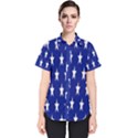 Banner-star Blue Women s Short Sleeve Shirt View1