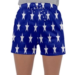 Banner-star Blue Sleepwear Shorts by nateshop
