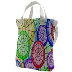 Circles-calor Canvas Messenger Bag