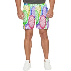 Circles-calor Men s Runner Shorts by nateshop