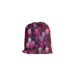 Cube-surface Drawstring Pouch (xs) by nateshop