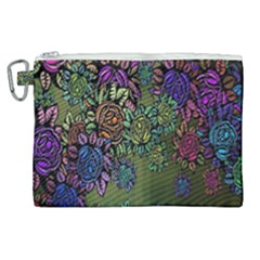 Flowers Canvas Cosmetic Bag (xl) by nateshop