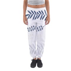 Flower-white Women s Jogger Sweatpants by nateshop