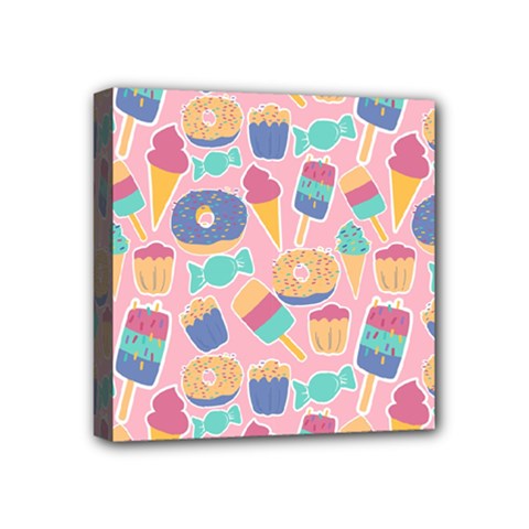 Ice-cream Mini Canvas 4  X 4  (stretched) by nateshop