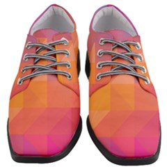 Illustration Geometric Pattern Design Graphic Women Heeled Oxford Shoes by Wegoenart