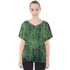 Matrix V-neck Dolman Drape Top by nateshop