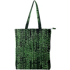 Matrix Double Zip Up Tote Bag by nateshop