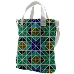 Mosaic Canvas Messenger Bag by nateshop