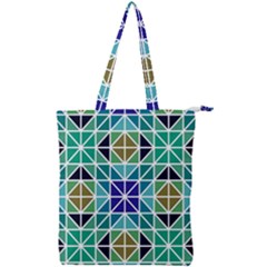 Mosaic Double Zip Up Tote Bag by nateshop