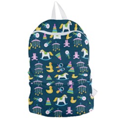 Cute Babies Toys Seamless Pattern Foldable Lightweight Backpack by Vaneshart