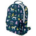 Cute Babies Toys Seamless Pattern Flap Pocket Backpack (Small) View1
