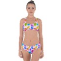 Pattern Illustration Background Abstract Leaves To Dye Criss Cross Bikini Set View1