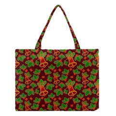 Illustration Christmas Xmas Pattern Medium Tote Bag by Wegoenart