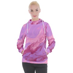 Illustration Art Pink Design Wallpaper Women s Hooded Pullover by Wegoenart