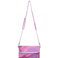 Illustration Art Pink Design Wallpaper Mini Crossbody Handbag by Wegoenart