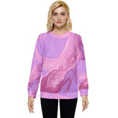 Illustration Art Pink Design Wallpaper Hidden Pocket Sweatshirt by Wegoenart