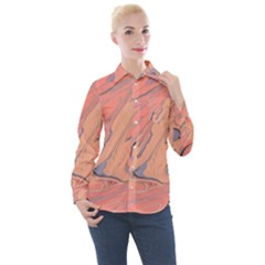 Illustration Background Light Abstract Texture Women s Long Sleeve Pocket Shirt