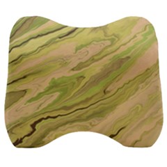 Green Pattern Texture Marble Velour Head Support Cushion