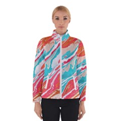 Stone Marble Texturw Pattern Women s Bomber Jacket by Wegoenart