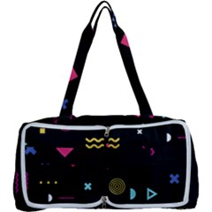 Illustration Geometric Art Colorful Shapes Multi Function Bag by Wegoenart