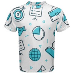 Pattern Business Graphics Seamless Men s Cotton Tee