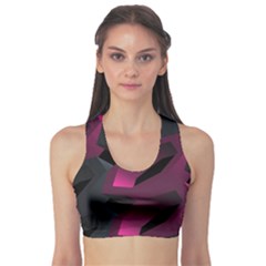 Illustration Hexagon Geometric Art Design Sports Bra