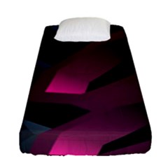 Illustration Hexagon Geometric Art Design Fitted Sheet (Single Size)