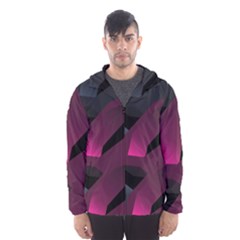 Illustration Hexagon Geometric Art Design Men s Hooded Windbreaker