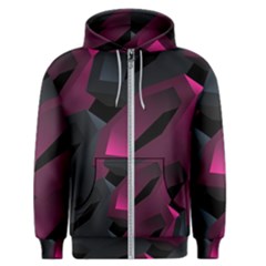 Illustration Hexagon Geometric Art Design Men s Zipper Hoodie