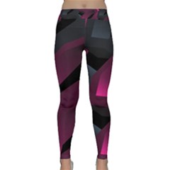 Illustration Hexagon Geometric Art Design Classic Yoga Leggings