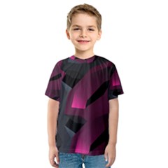 Illustration Hexagon Geometric Art Design Kids  Sport Mesh Tee