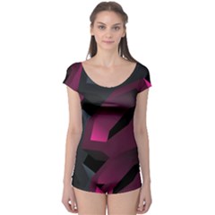 Illustration Hexagon Geometric Art Design Boyleg Leotard 