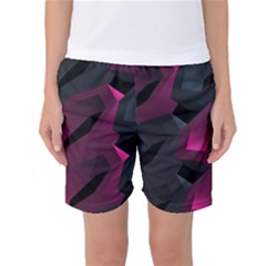 Illustration Hexagon Geometric Art Design Women s Basketball Shorts