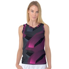 Illustration Hexagon Geometric Art Design Women s Basketball Tank Top