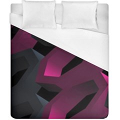 Illustration Hexagon Geometric Art Design Duvet Cover (California King Size)